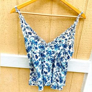 Beautiful blue and white Tank